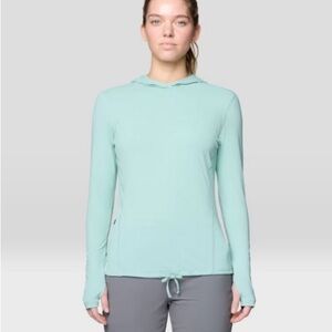 Mountain Hardwear Crater Lake Long Sleeve Sun Hoody Sz XS Granola Scandi Girl